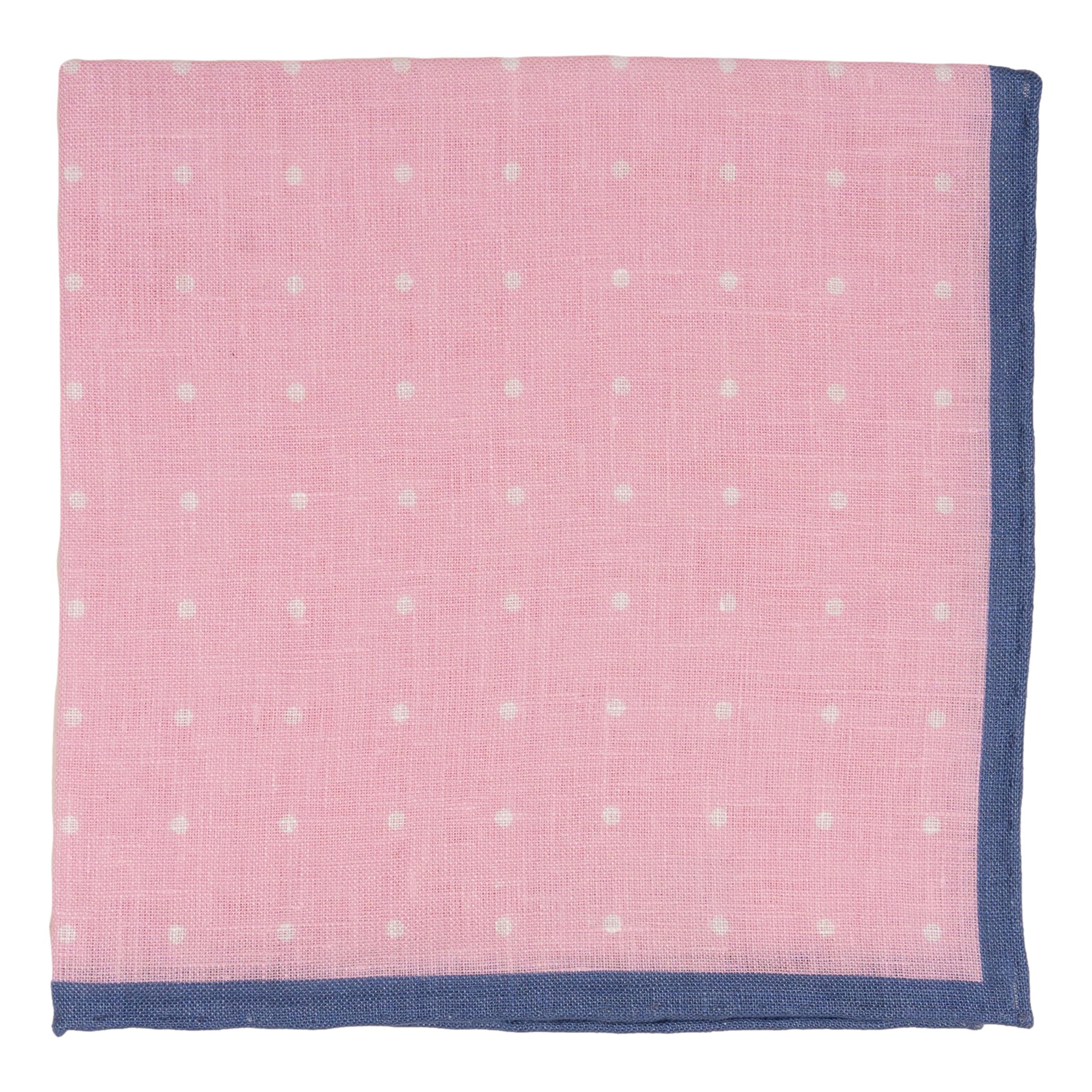 Polka Dot Linen Pocket Square - Image 2