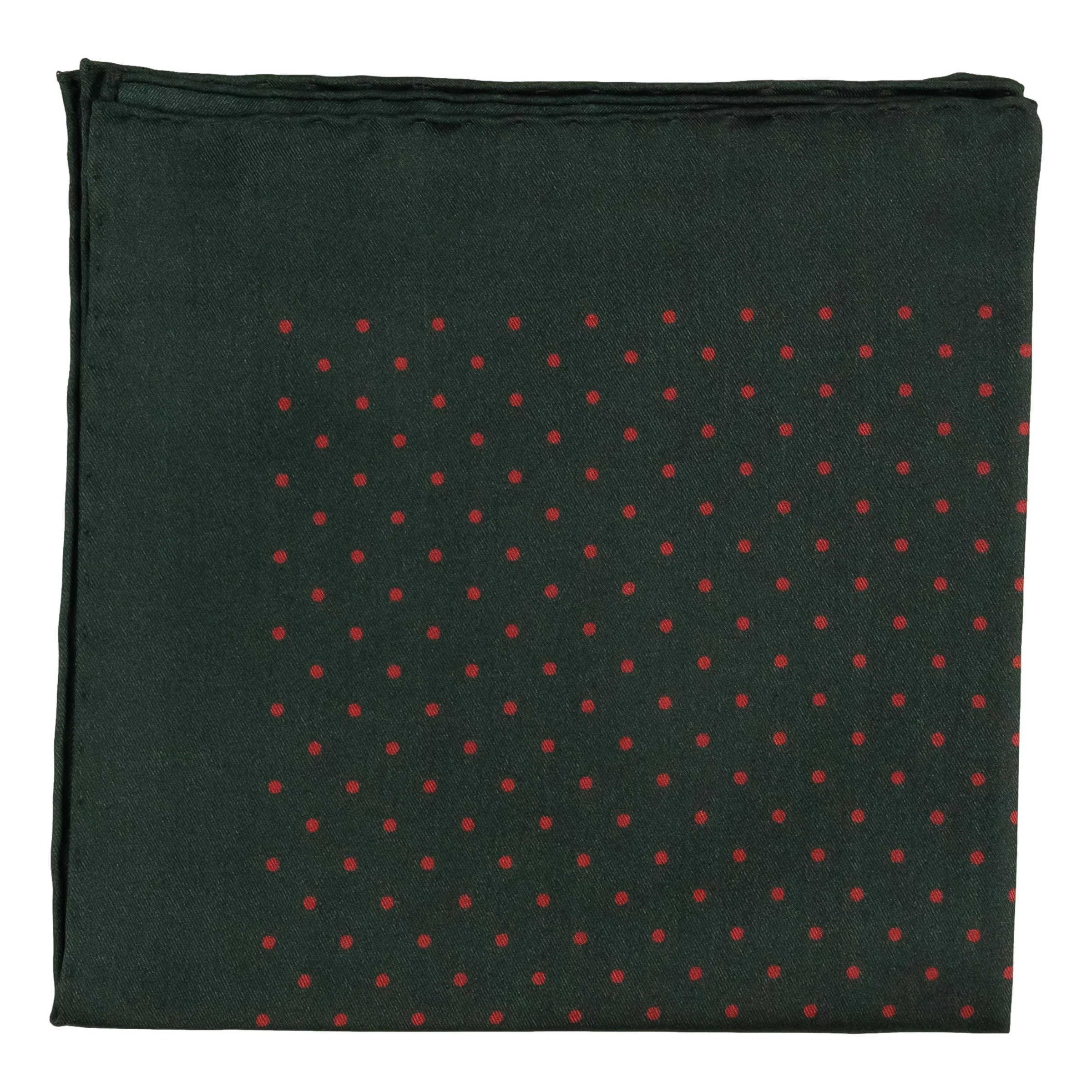 Polka Dot Silk Pocket Square - Image 2