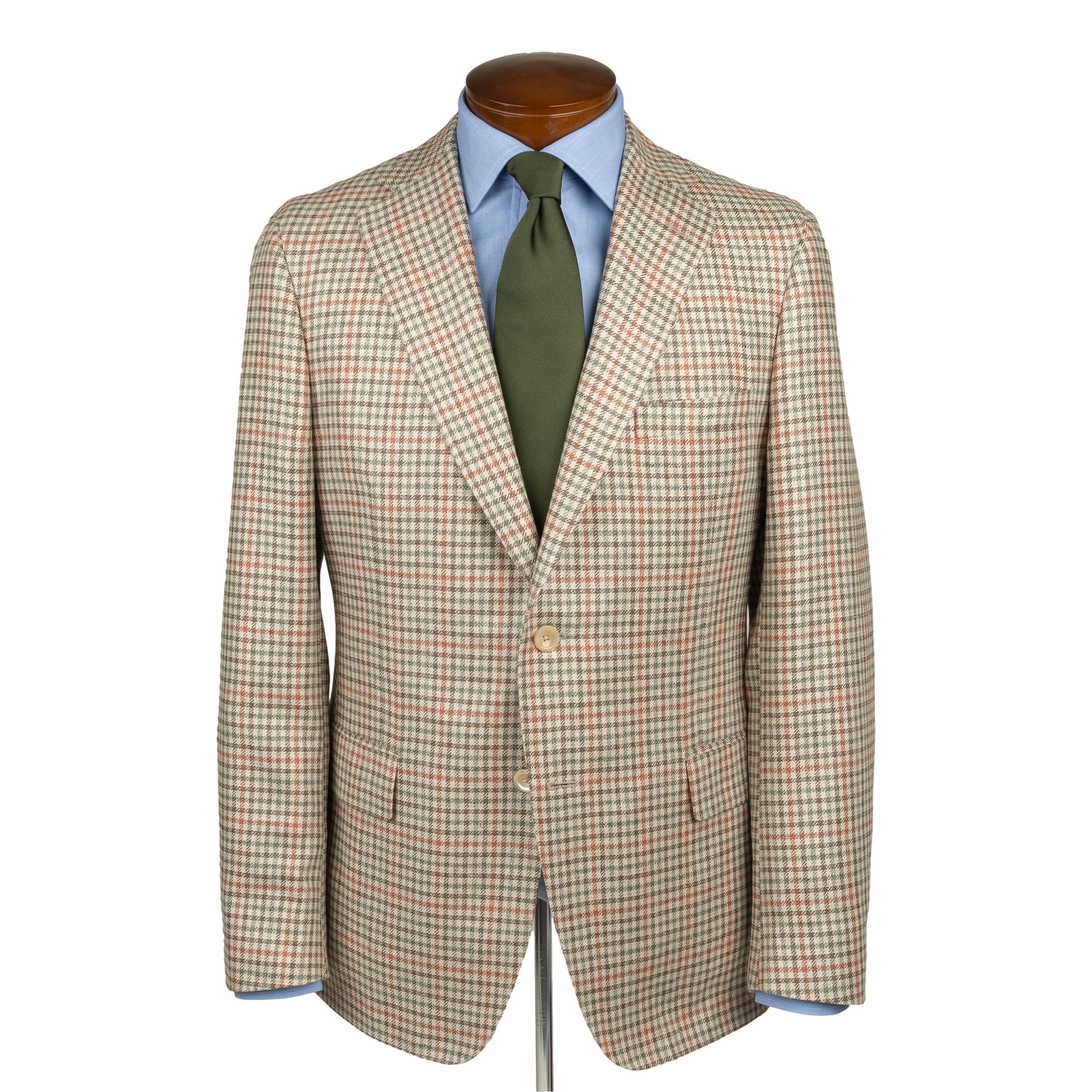 Red Clay, Sage, and Bark Silk Sport Coat