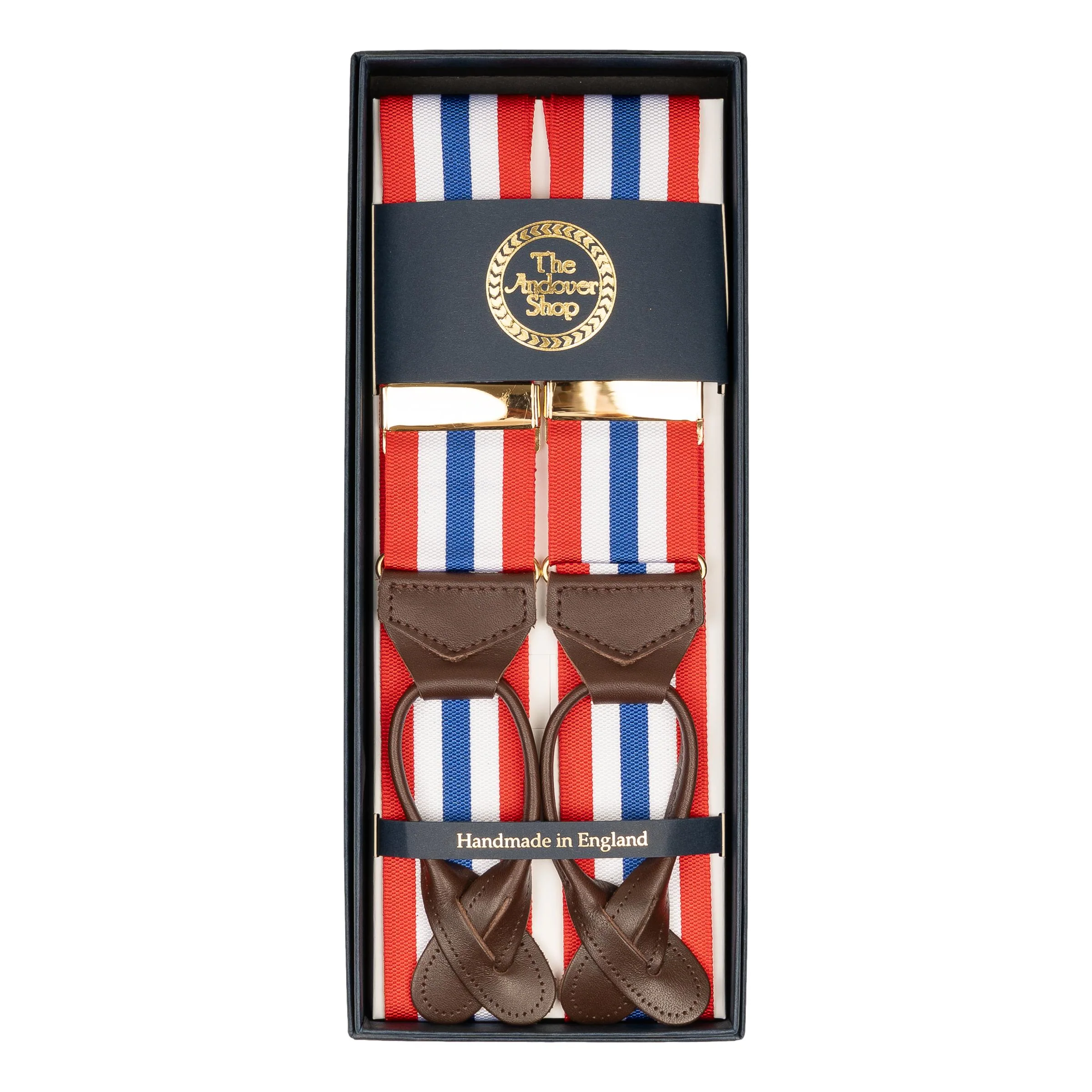 Red, White, and Blue Stripe Braces