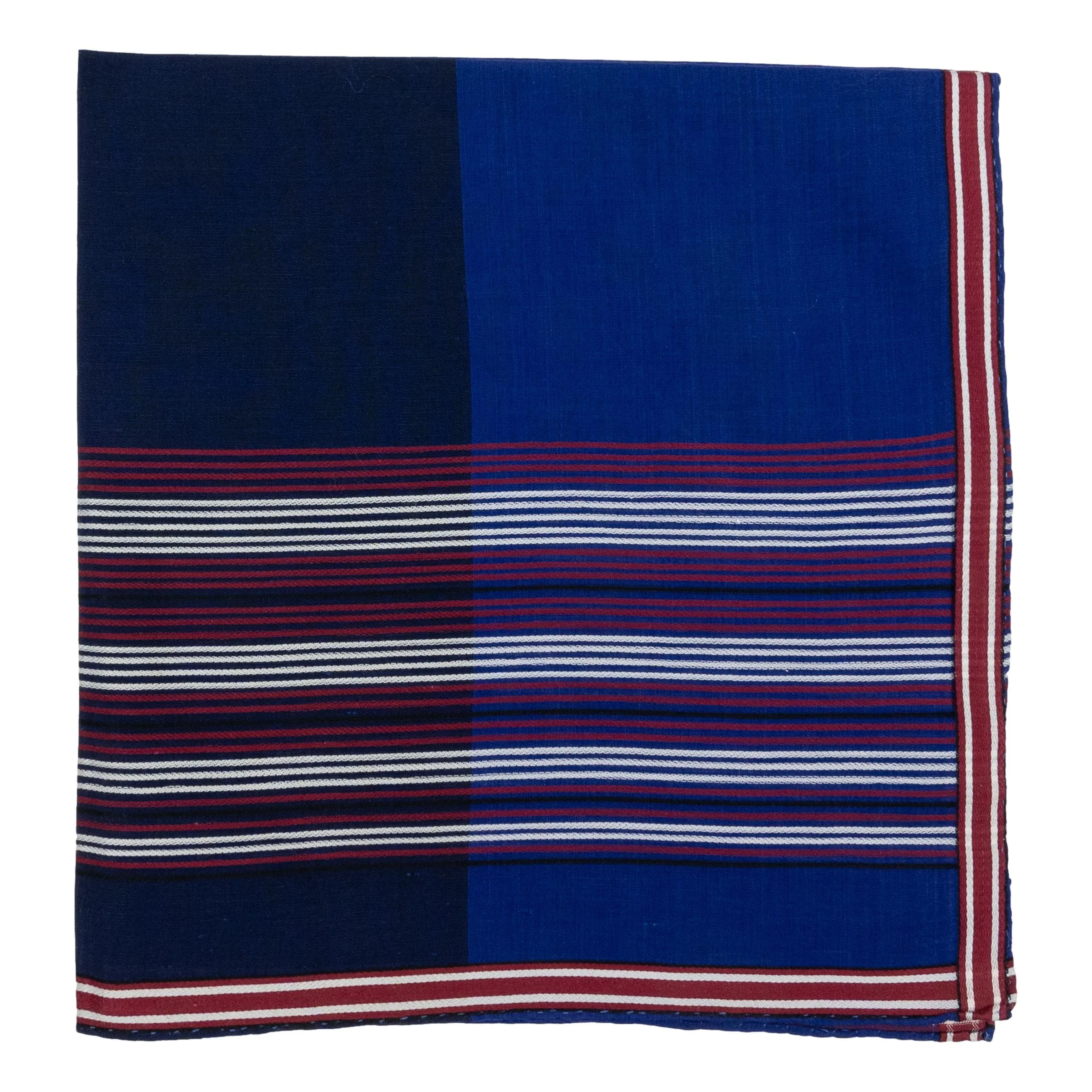 Shetland Indigo Vintage Cotton Pocket Square