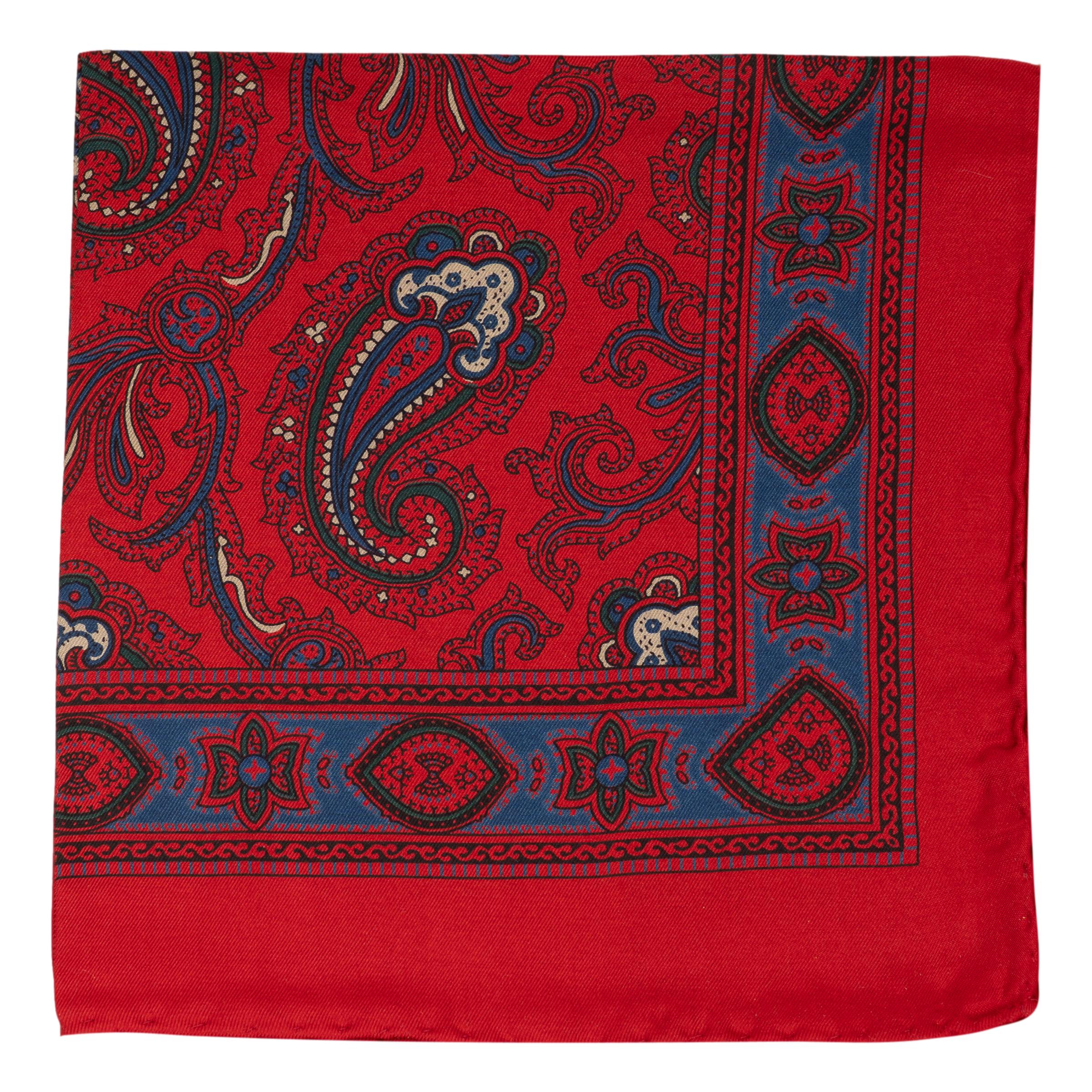Silk Paisley Pocket Square