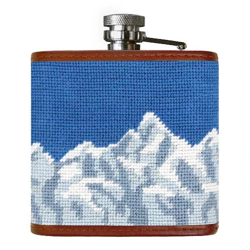 Ski Trails Needlepoint Flask - Image 2