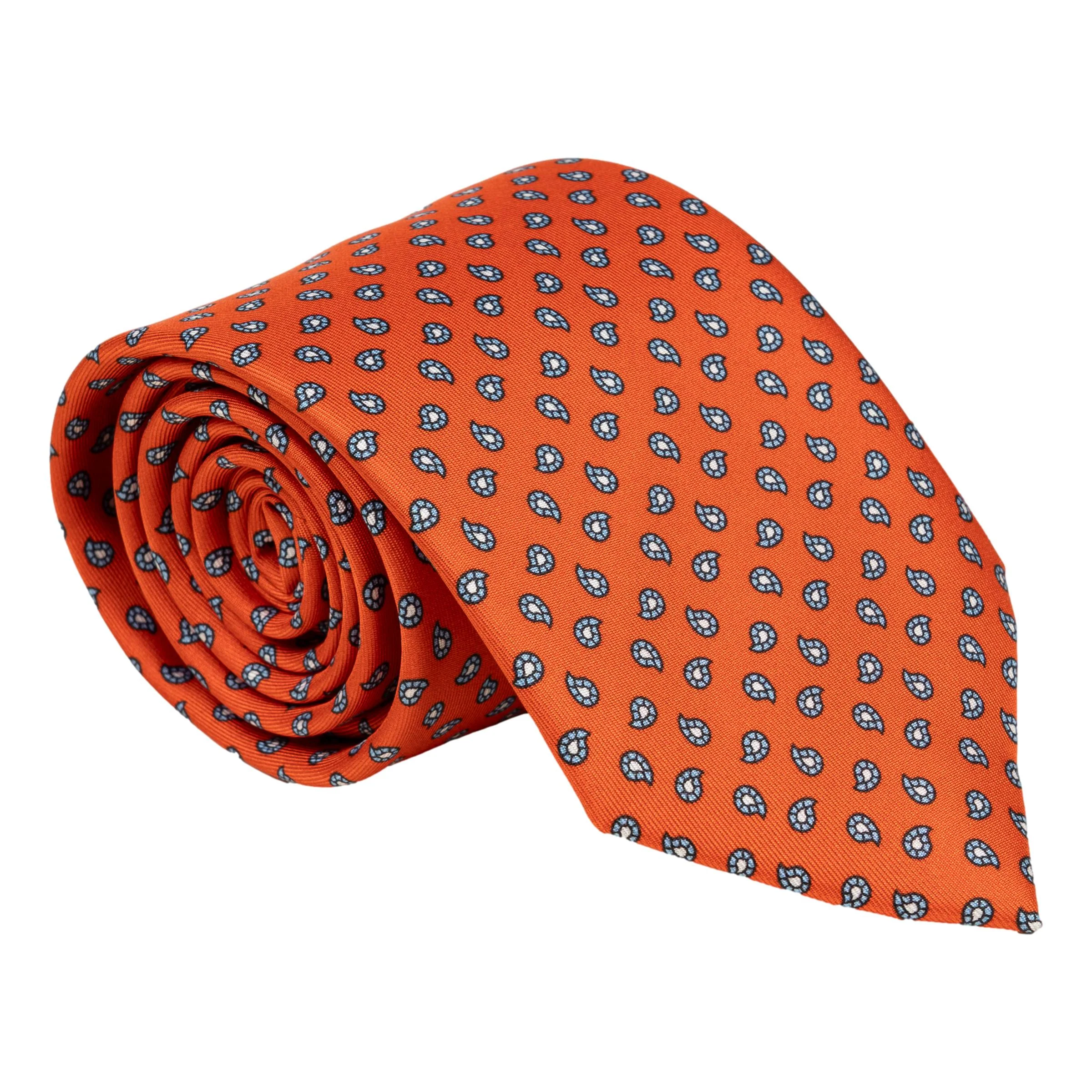 Small Paisley Motif Silk Tie - Image 2
