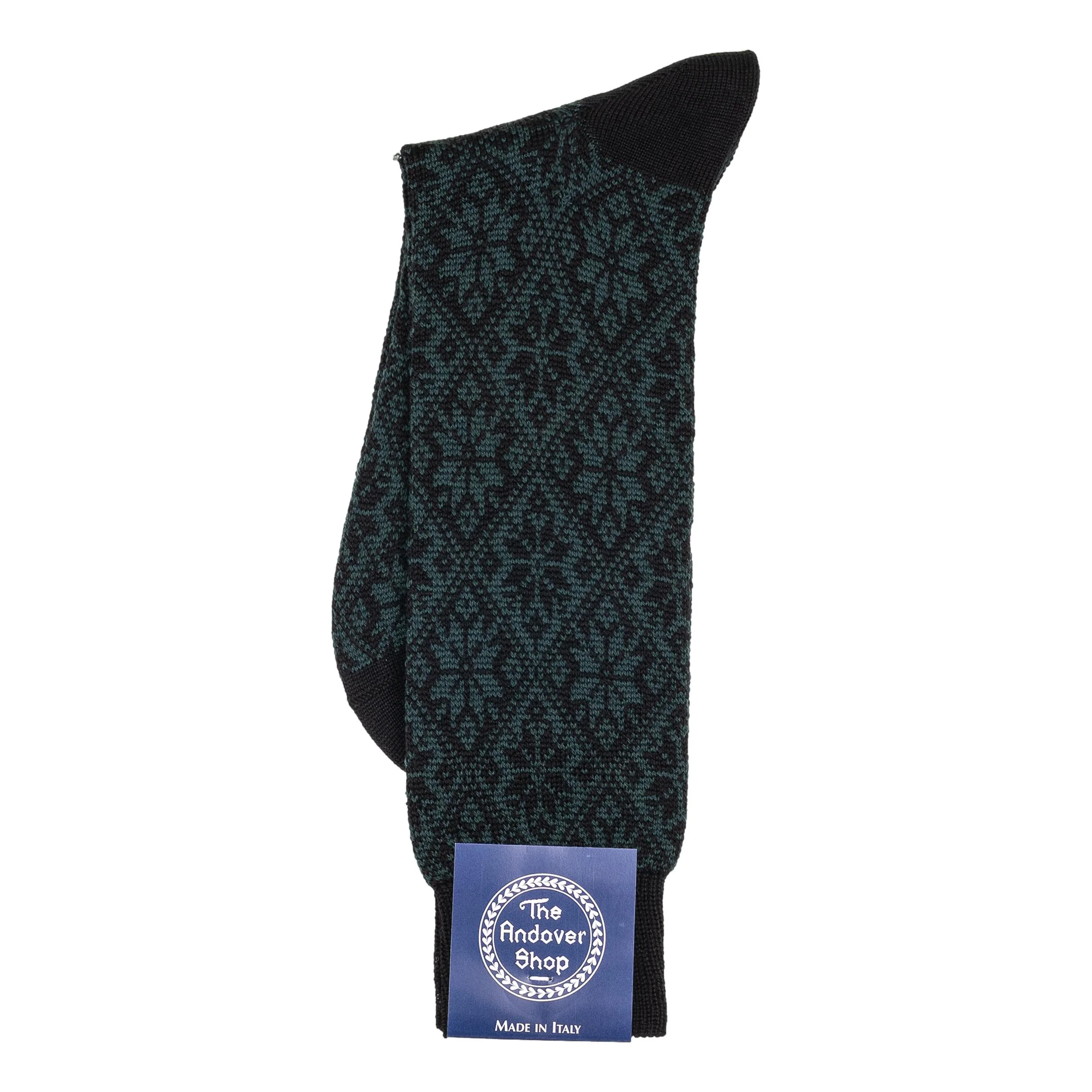 Snowflake Pattern Heavy Wool Socks - Image 3