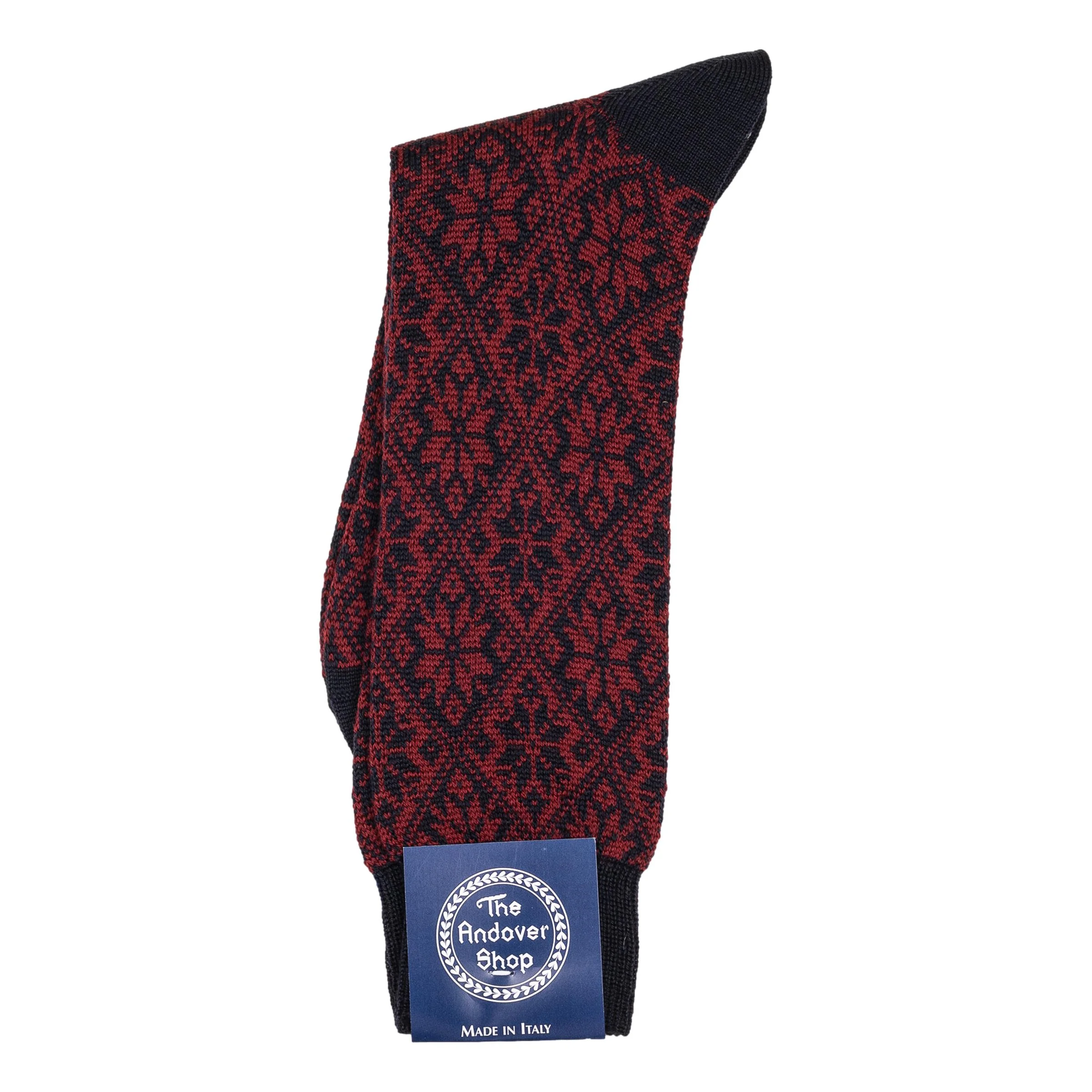 Snowflake Pattern Heavy Wool Socks - Image 4