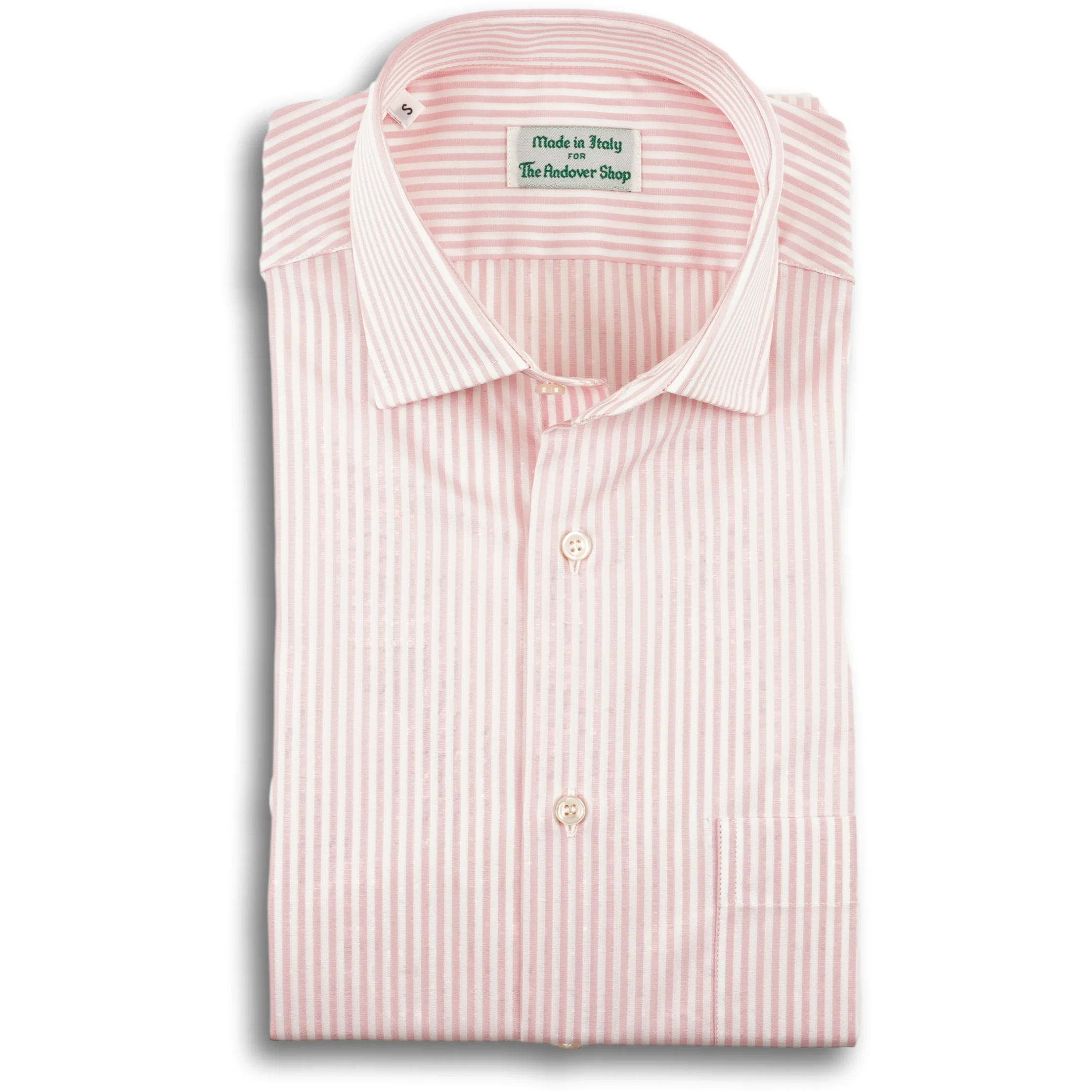 Spread Collar Banker Stripe Sport Shirt - Image 2