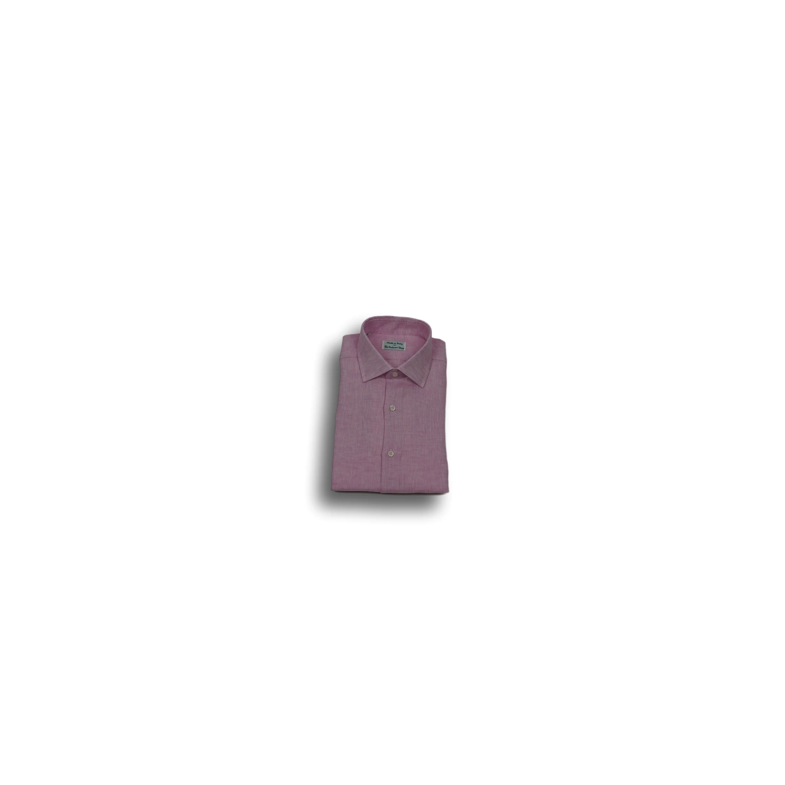 Linen Spread Collar Sport Shirt - Image 4