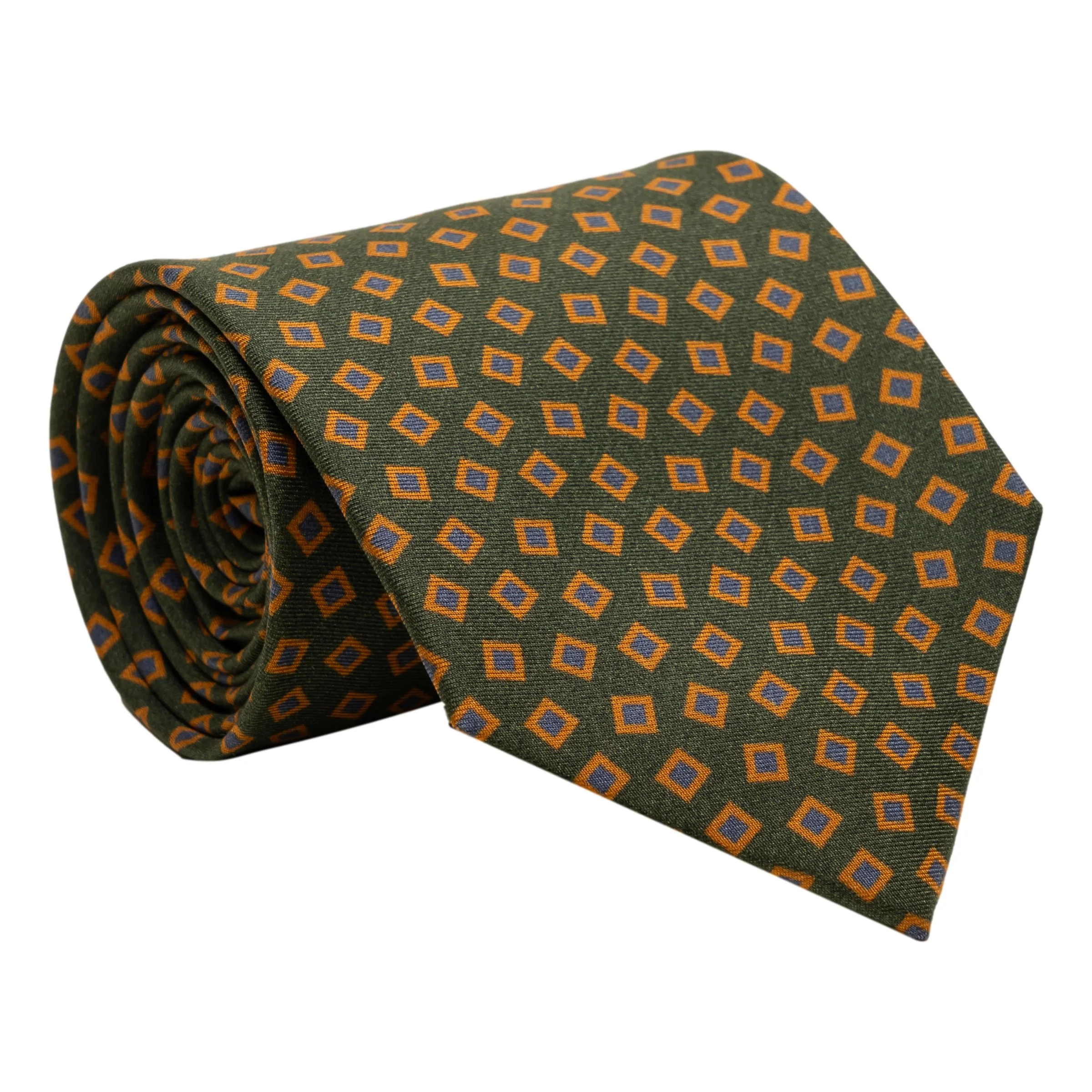 Square Patterned Silk Tie