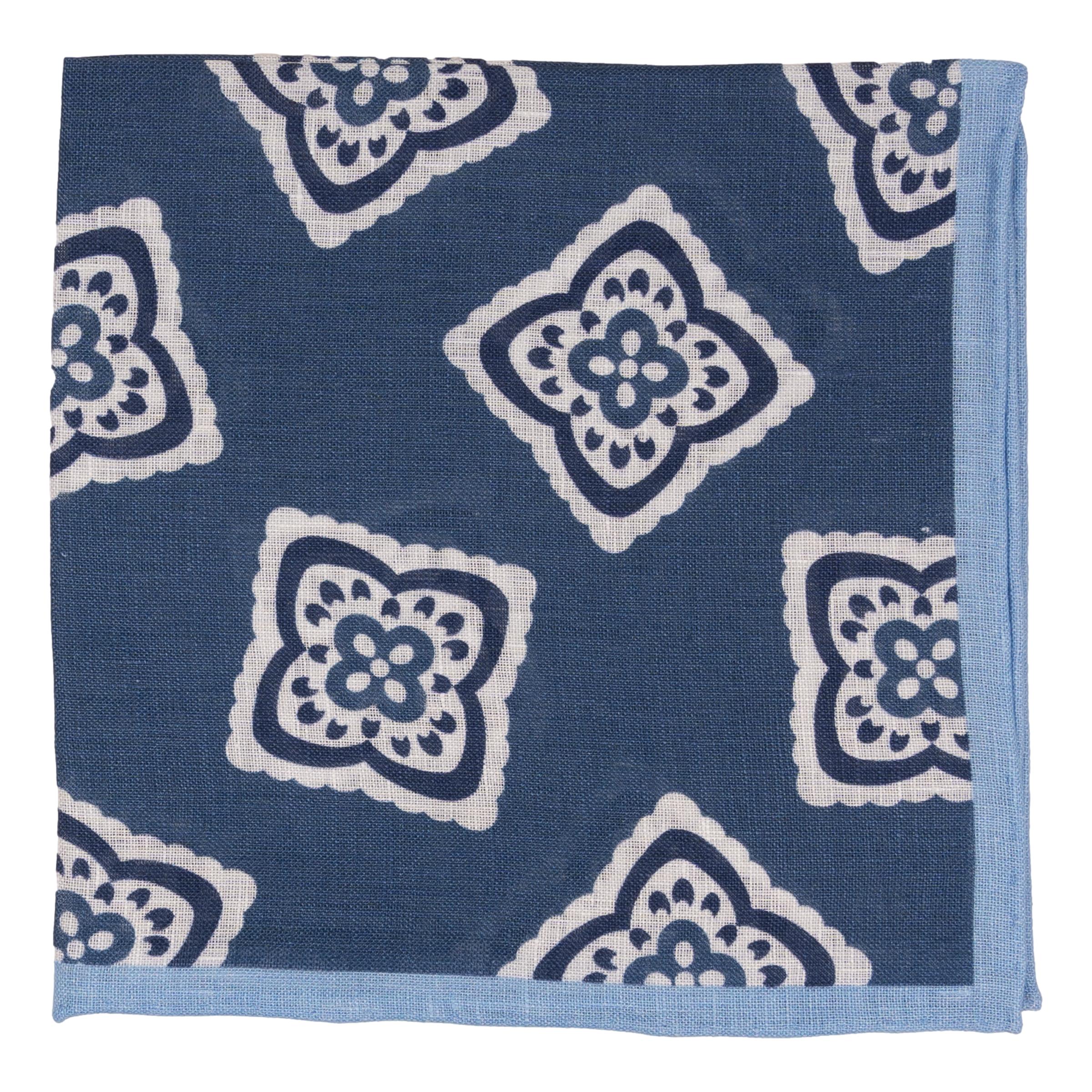 Starburst Linen Pocket Square