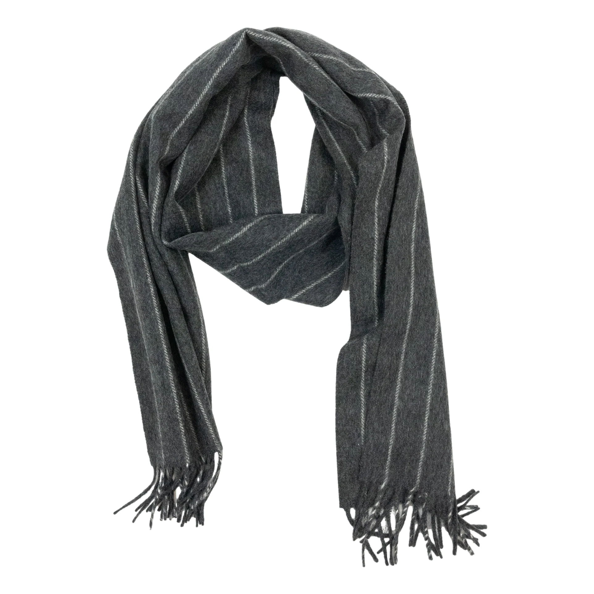 Chalkstripe 100% Cashmere Scarf