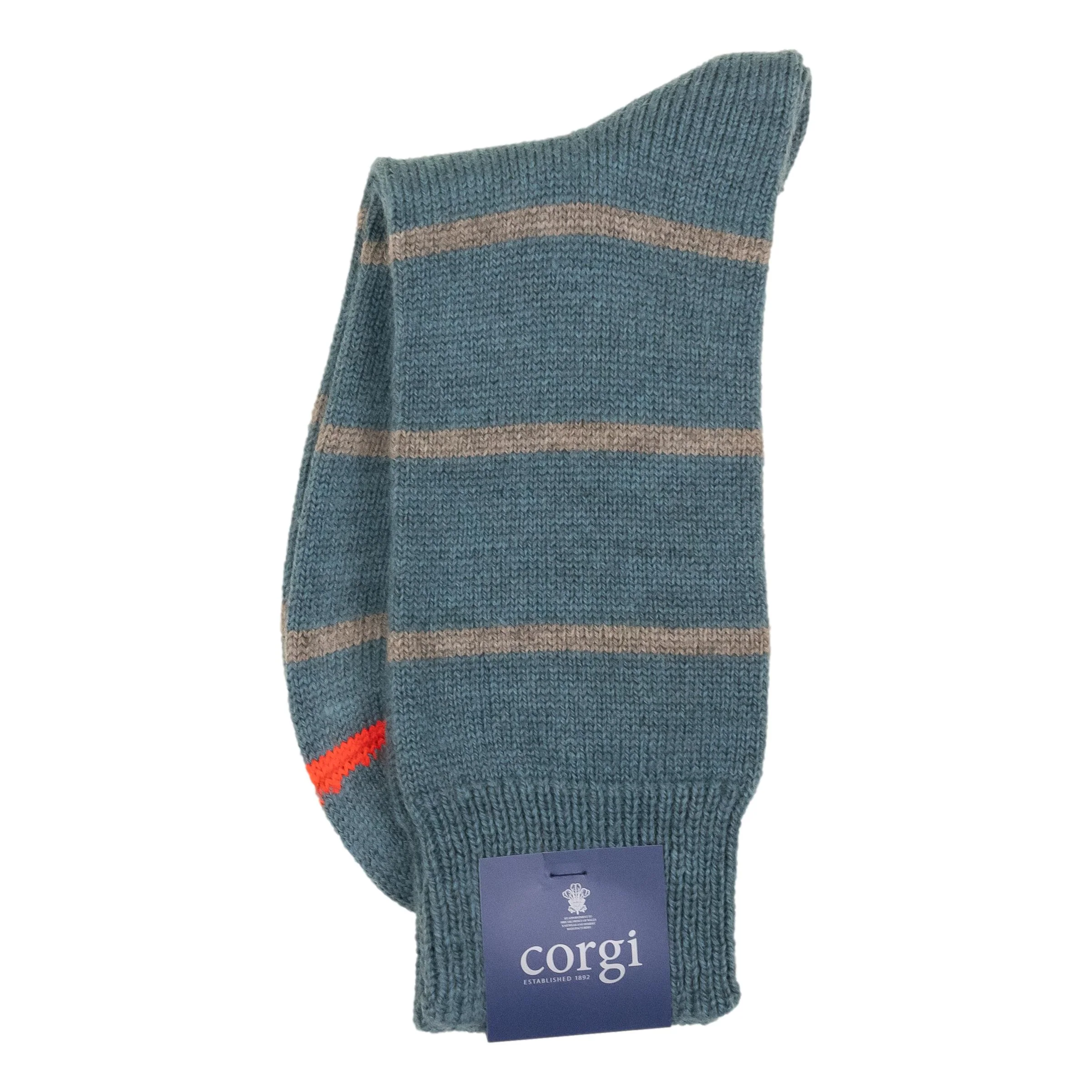 Striped Heavy Wool Midcalf Dress Sock - Image 2