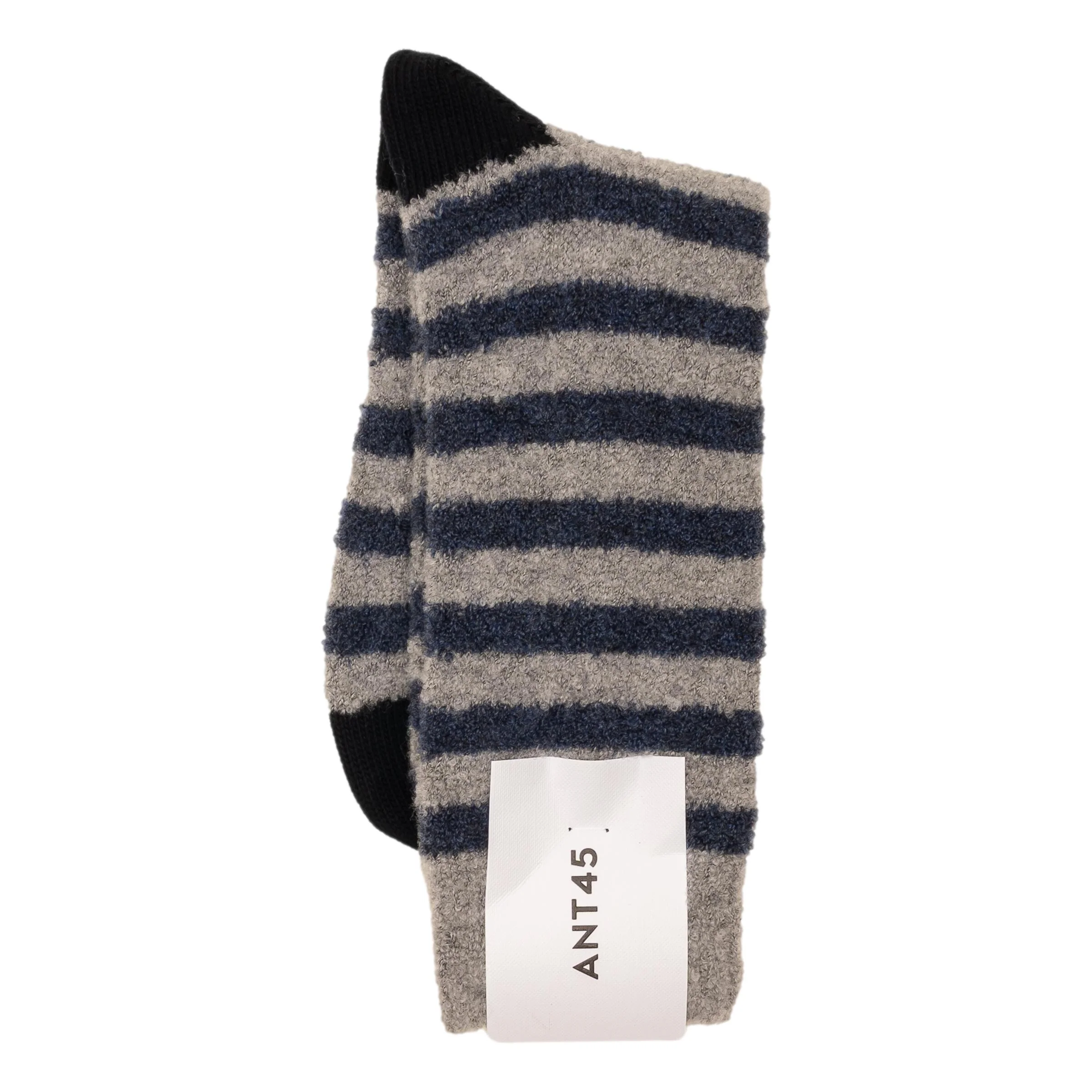 Striped Wool and Cotton Boucle Mid-Calf Socks - Image 3