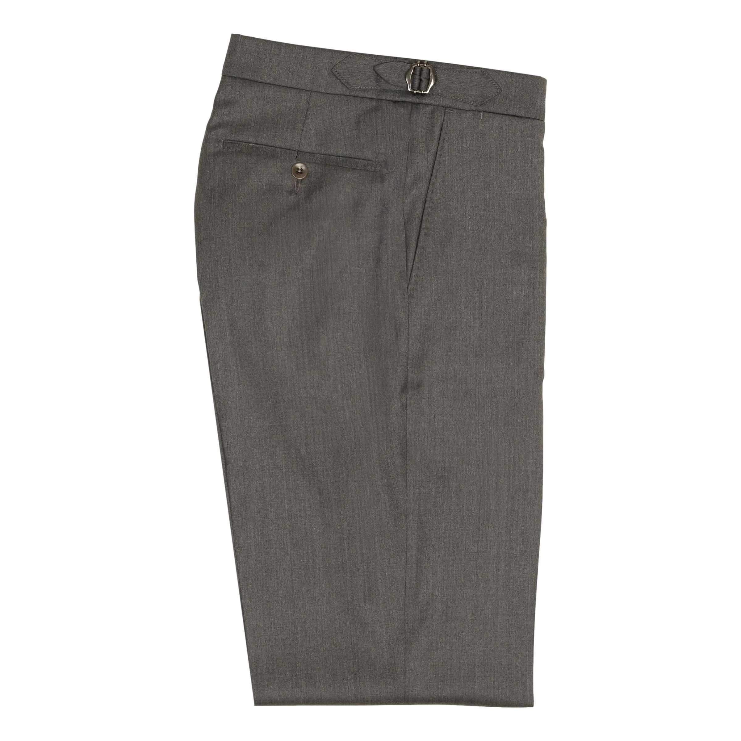 Super 130's Cambridge Fit Dress Trouser with Side Buckle