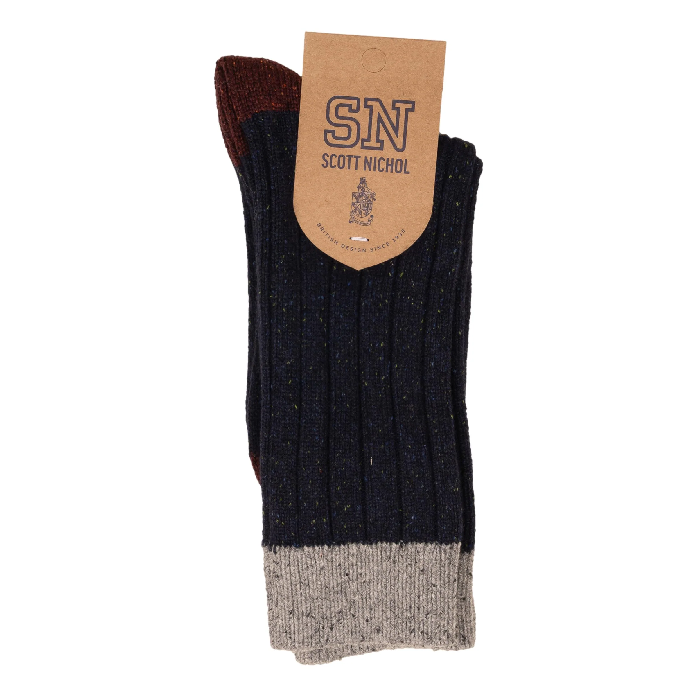 Thornham 6 x 2 Ribbed Heavy Wool Socks - Image 2