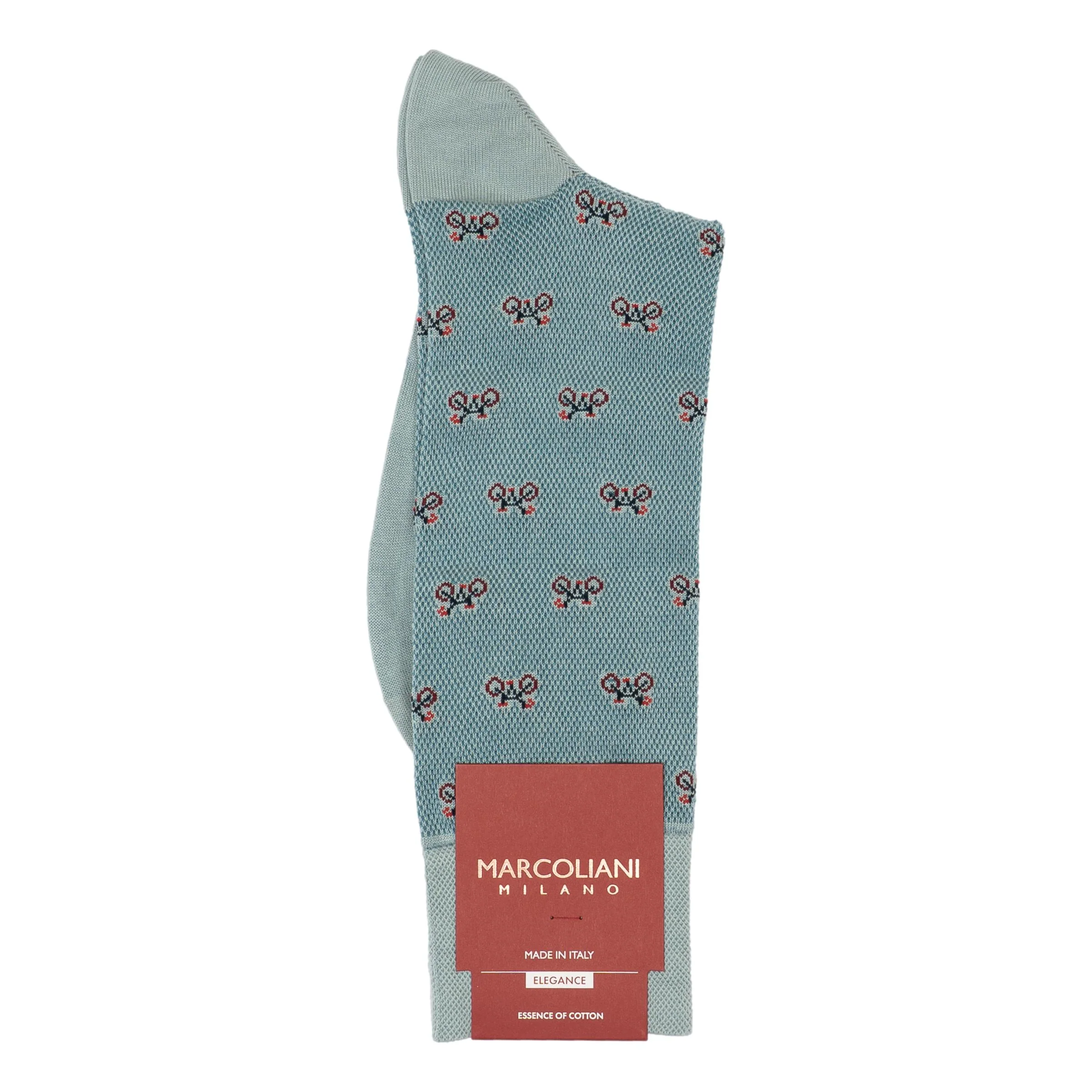 Tiny Bike Pima Cotton Mid-Calf Dress Socks