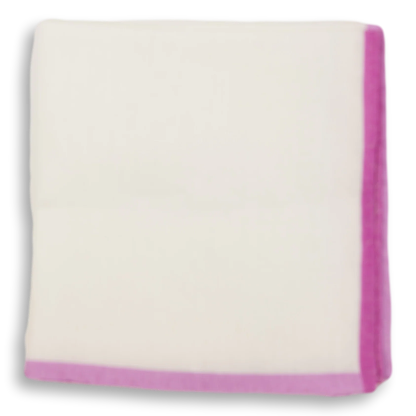 White with Colored Border Pocket Square - Image 4