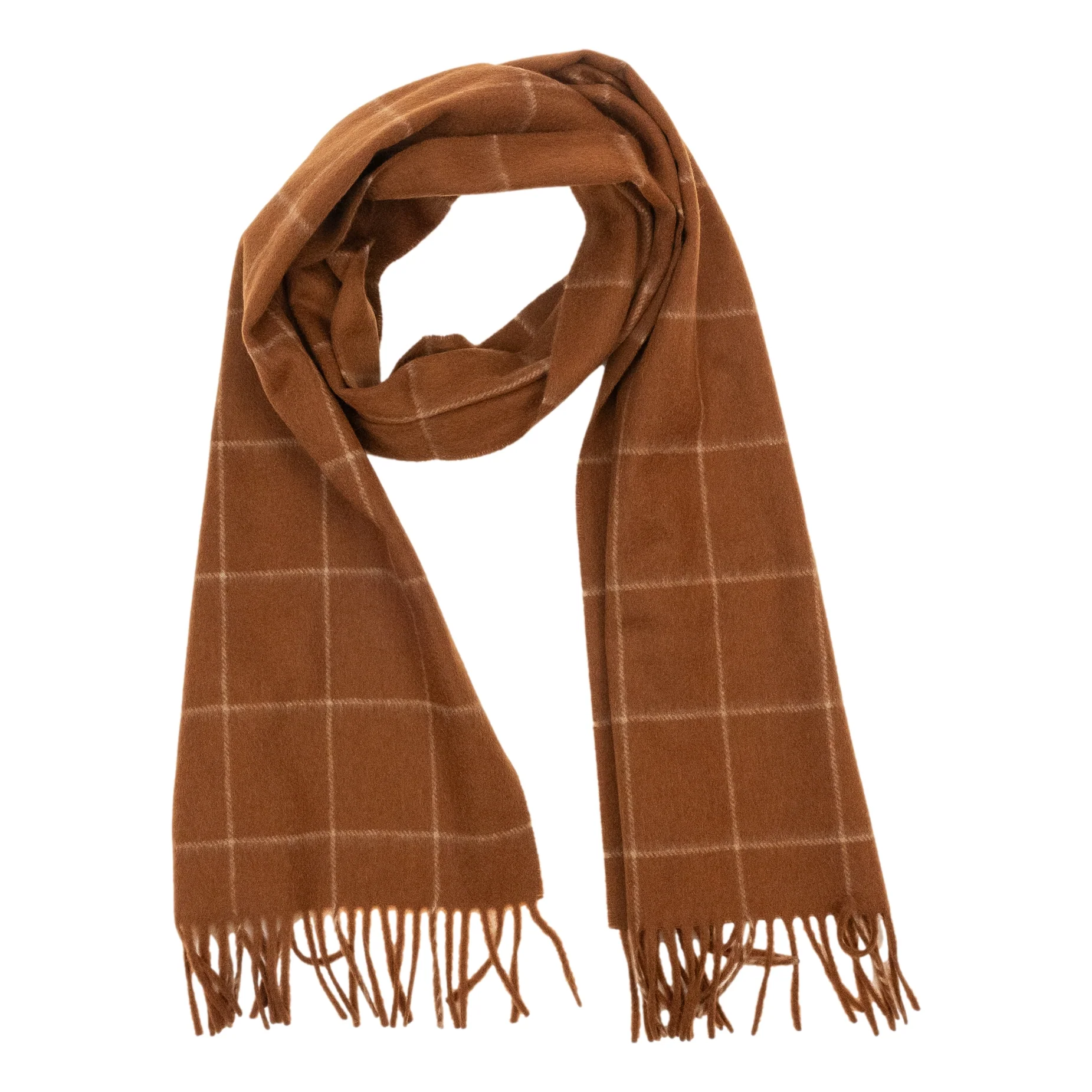 Windowpane 100% Cashmere Scarf - Image 4