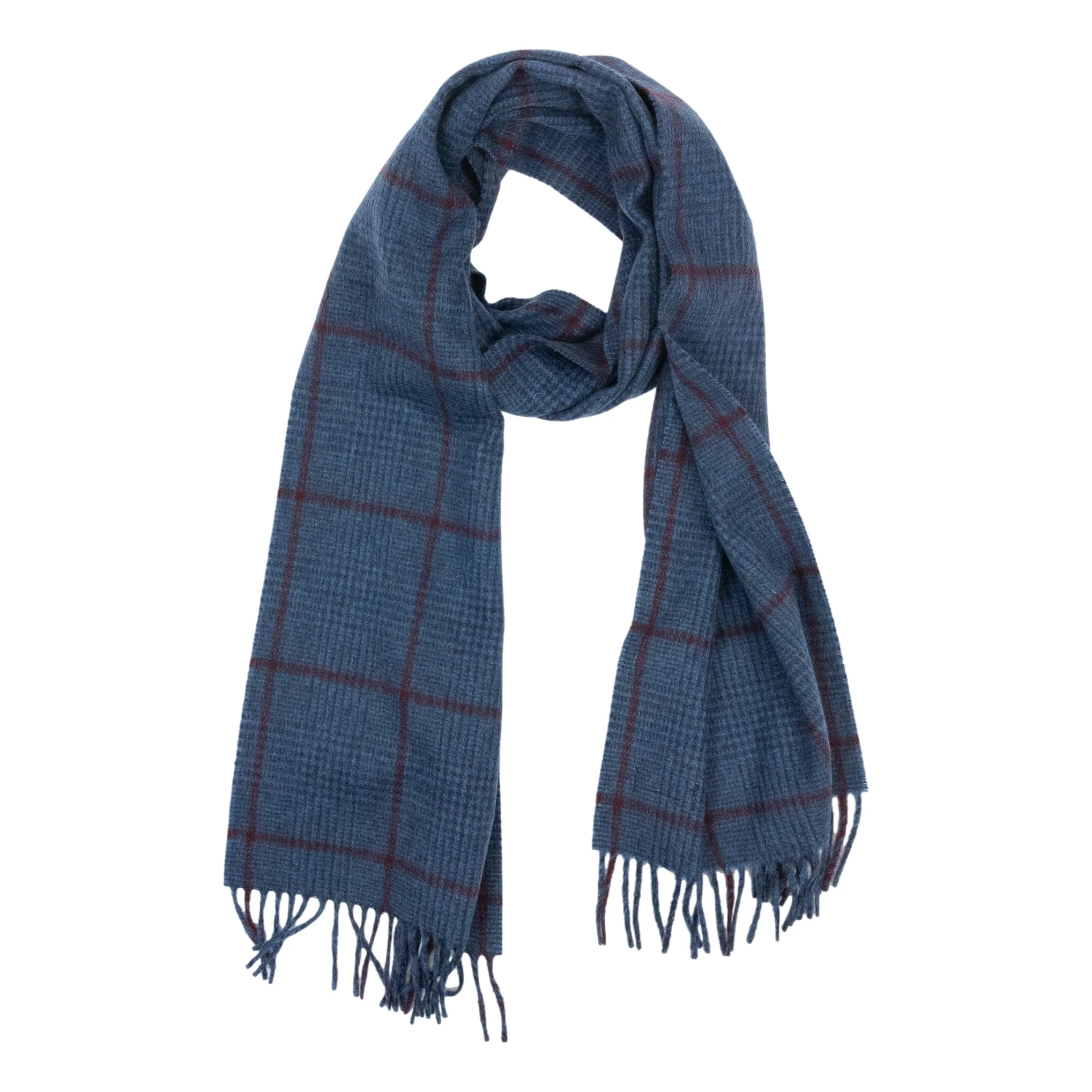 Windowpane 100% Cashmere Scarf - Image 5