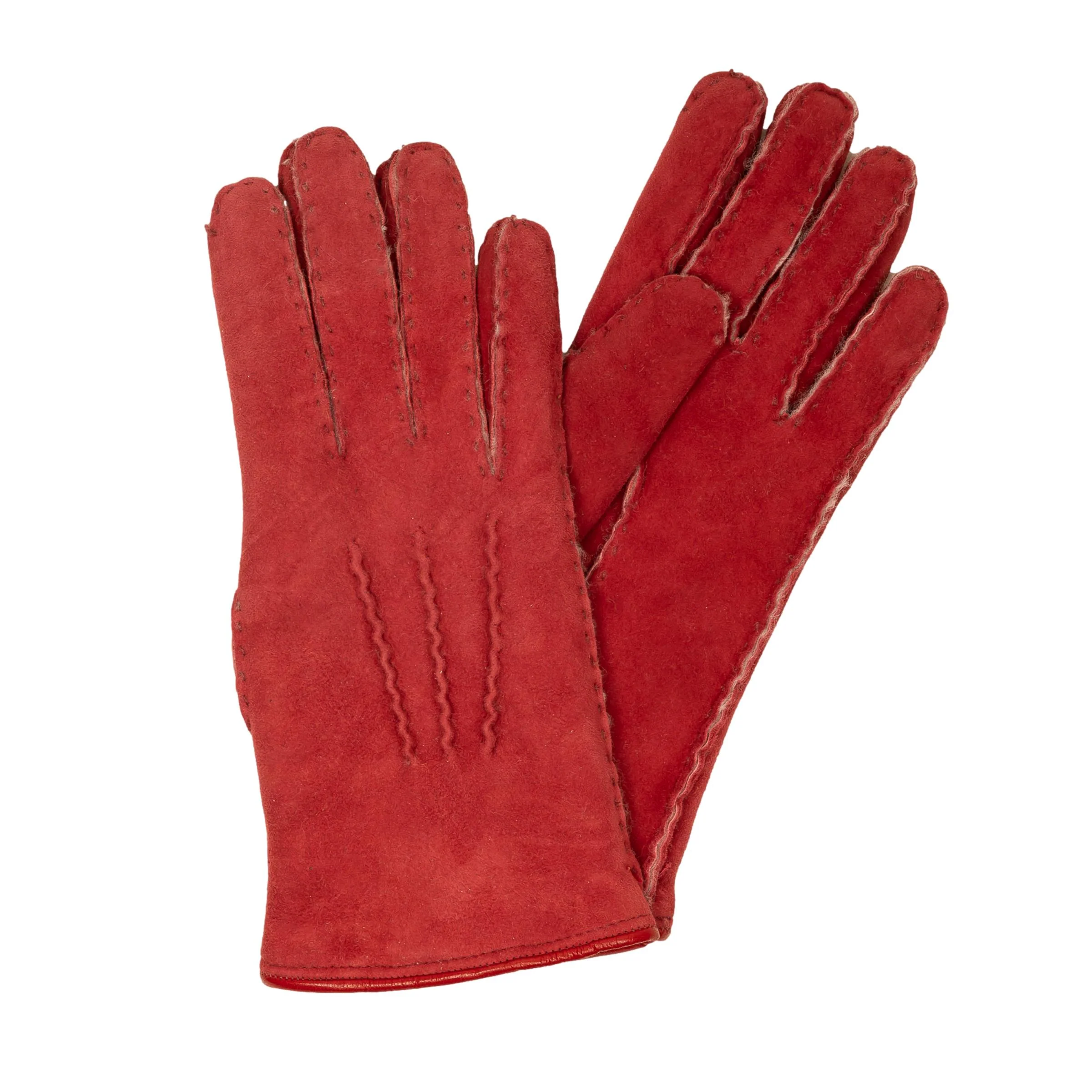 Women's Shearling Gloves with Palm Vent - Image 3