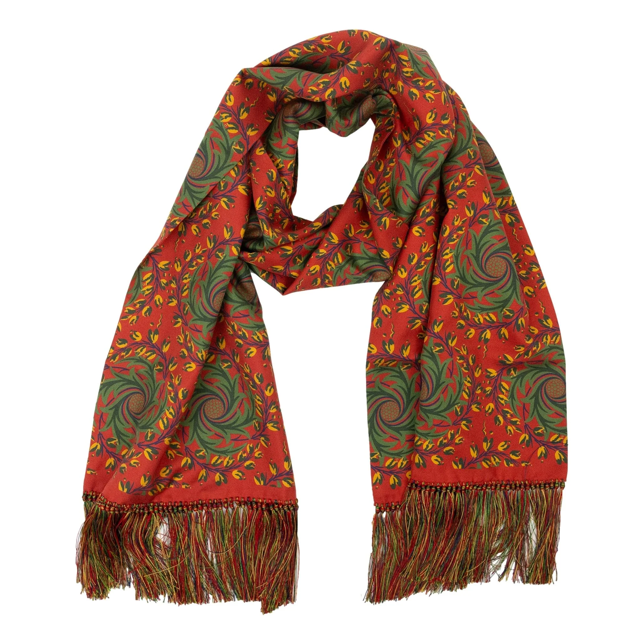 Yew Silk Fringe Harlow Scarf